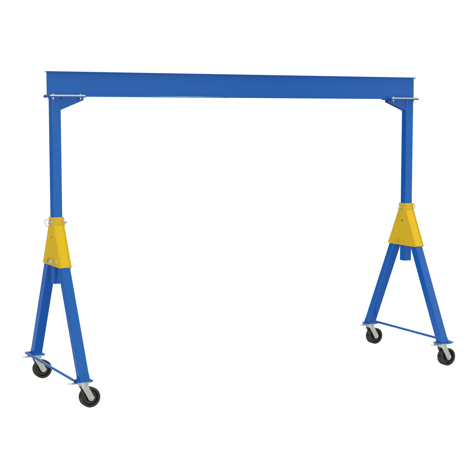 Vestil Steel Knockdown Fixed Crane - 6000-Lb. Capacity, Phenolic Casters, Model# FHSN-6-15